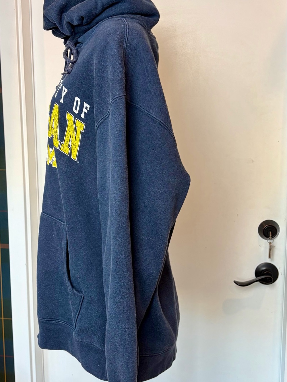 Jansport VTG University of Michigan Navy Zip-Up Hoodie, Men’s L, GUC - Picture 4 of 8